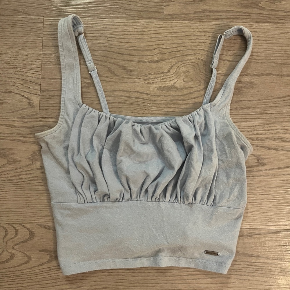 Hollister Sky Blue Ruched Top
